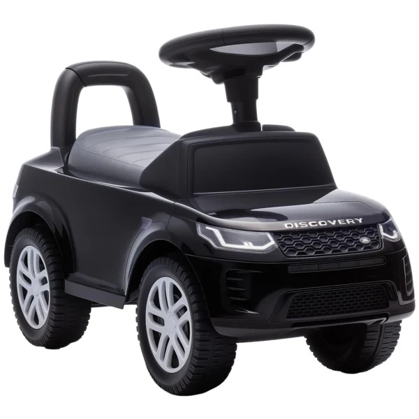 LAND ROVER DISCOVERY Rutschauto, Rutschfahrzeug Mit Hupe, Motorgeräuschen Stauraum Unter Dem Sitz 18 36 Monaten Schwarz