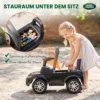 LAND ROVER DISCOVERY Rutschauto, Rutschfahrzeug Mit Hupe, Motorgeräuschen Stauraum Unter Dem Sitz 18 36 Monaten Schwarz