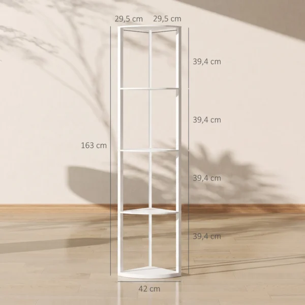 LED Staande Lamp 5 traps Dimbaar Staande Lamp Met Plank, RGB Kleurverandering, Afstandsbediening