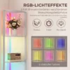 LED Staande Lamp 5 traps Dimbaar Staande Lamp Met Plank, RGB Kleurverandering, Afstandsbediening