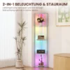 LED Staande Lamp 5 traps Dimbaar Staande Lamp Met Plank, RGB Kleurverandering, Afstandsbediening