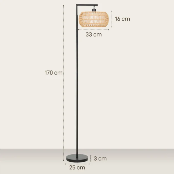 LED Stehlampe Mit Doppelschirm, Dimmbare Stehleuchte Mit 3 Farbtemperaturen Für Wohnzimmer, Schlafzimmer, Büro, Schwarz