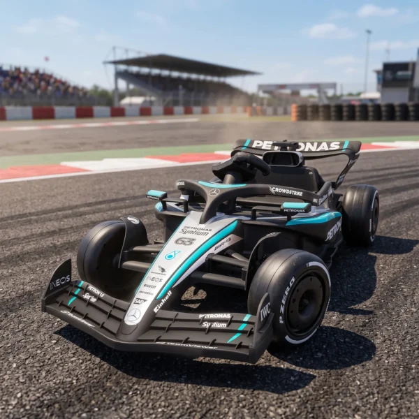 Mercedes AMG PETRONAS F1 12 V Elektro Go Kart Für Kinder Gokart Mit Lithium Akku 2 Motoren Sanftanlauf