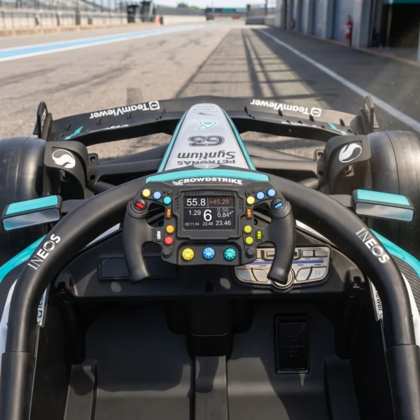 Mercedes AMG PETRONAS F1 12 V Elektro Go Kart Für Kinder Gokart Mit Lithium Akku 2 Motoren Sanftanlauf