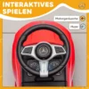 Mercedes Benz C Class Rutschauto Mit Hupe, Motorgeräuschen, Stauraum, Für Kinder 18 36 Monate, Rot