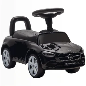Mercedes Benz C Class Rutschauto Mit Hupe, Motorgeräuschen, Stauraum, Für Kinder 18 36 Monate, Schwarz