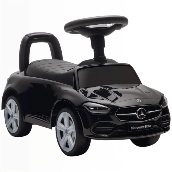 Mercedes Benz C Class Rutschauto Mit Hupe, Motorgeräuschen, Stauraum, Für Kinder 18 36 Monate, Schwarz
