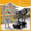 Mercedes Benz C Class Rutschauto Mit Hupe, Motorgeräuschen, Stauraum, Für Kinder 18 36 Monate, Schwarz