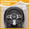 Mercedes Benz C Class Rutschauto Mit Hupe, Motorgeräuschen, Stauraum, Für Kinder 18 36 Monate, Schwarz