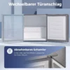 Mini Gefrierschrank 35 L Gefrierbox Elektrisch Freistehend 161 W Mini Gefriertruhe 47 X 44,2 X 48,8 Cm Grau