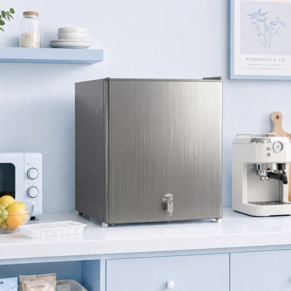 Mini Gefrierschrank 35 L Gefrierbox Elektrisch Freistehend 161 W Mini Gefriertruhe 47 X 44,2 X 48,8 Cm Grau
