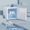 Mini Gefrierschrank 35 L Gefrierbox Elektrisch Freistehend 161 W Mini Gefriertruhe 47 X 44,2 X 48,8 Cm Weiß