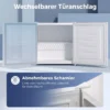 Mini Gefrierschrank 35 L Gefrierbox Elektrisch Freistehend 161 W Mini Gefriertruhe 47 X 44,2 X 48,8 Cm Weiß