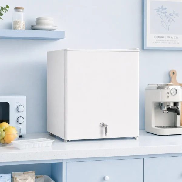 Mini Gefrierschrank 35 L Gefrierbox Elektrisch Freistehend 161 W Mini Gefriertruhe 47 X 44,2 X 48,8 Cm Weiß