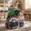 Motorspielzeug Kinder 60 teilig Autoreparaturset Mit Abnehmbaren Teilen, Lichtern Sprühnebel Geräuschen, Lenkrad