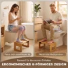 Opvouwbare Bamboe Toiletstoel, Badkamerstoel, Antislip Toiletstoel Voor Volwassenen Thuis, Eiken