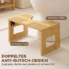 Opvouwbare Bamboe Toiletstoel, Badkamerstoel, Antislip Toiletstoel Voor Volwassenen Thuis, Eiken
