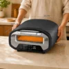 Pizzaoven Voor Binnen, 12 Inch Elektrische Pizzaoven Met 8 Programma's, 430 °C, Timer, Keramische Steen, 2200 W