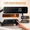 Pizzaoven Voor Binnen, 12 Inch Elektrische Pizzaoven Met 8 Programma's, 430 °C, Timer, Keramische Steen, 2200 W