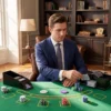 Poker Set, 500 Chips, Würfel, 2 Kartendecks, Zubehör, Koffer, Für 10 Spieler