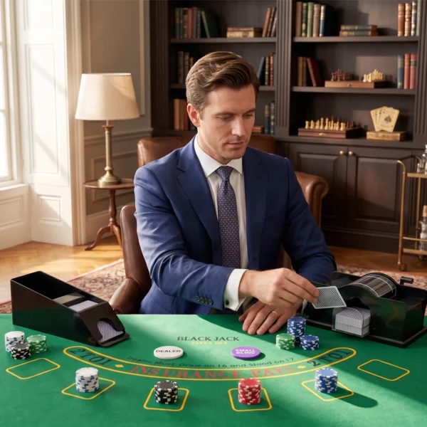 Poker Set, 500 Chips, Würfel, 2 Kartendecks, Zubehör, Koffer, Für 10 Spieler
