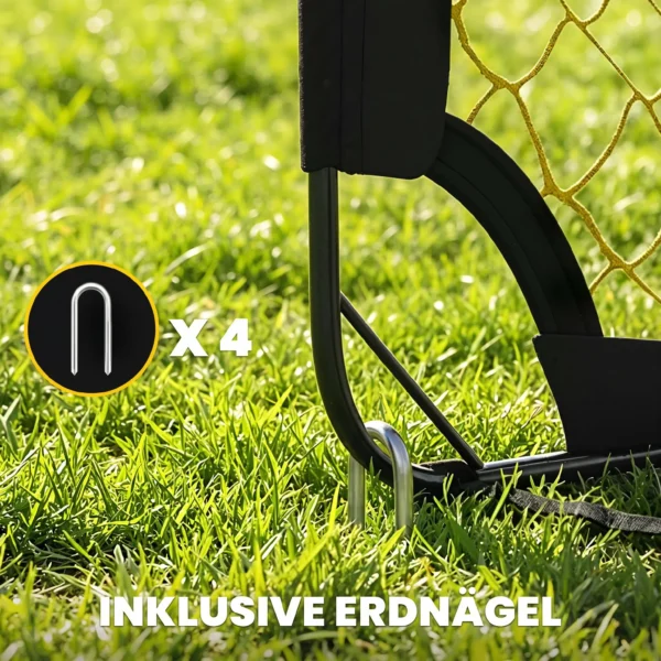Pop Up Fußballtor Für Garten Jugendliche & Erwachsene Tragbares Outdoor Tor Mit Reißfestem Tornetz Fiberglasstangen