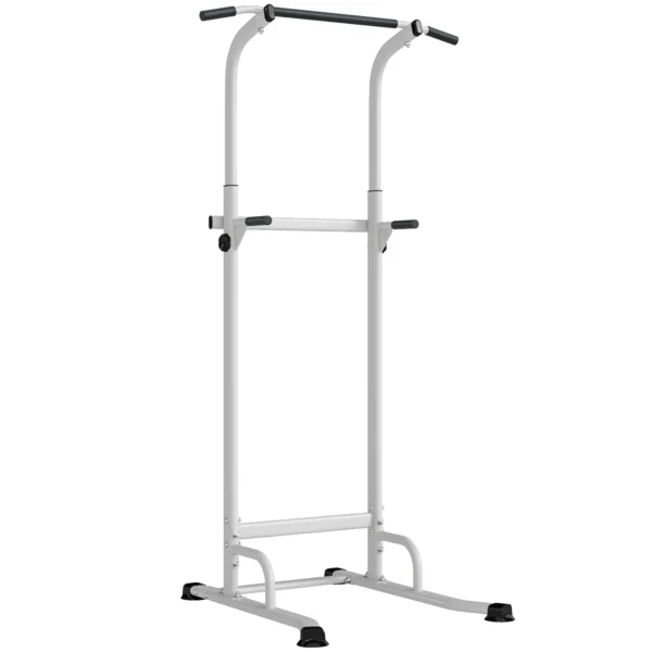 Power Tower Höhenverstellbar 176,5 227 Cm Dip Station Multifunktional Mit Stahlrahmen 120 Kg Belastbarkeit