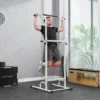 Power Tower Höhenverstellbar 176,5 227 Cm Dip Station Multifunktional Mit Stahlrahmen 120 Kg Belastbarkeit
