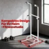 Power Tower Höhenverstellbar 176,5 227 Cm Dip Station Multifunktional Mit Stahlrahmen 120 Kg Belastbarkeit