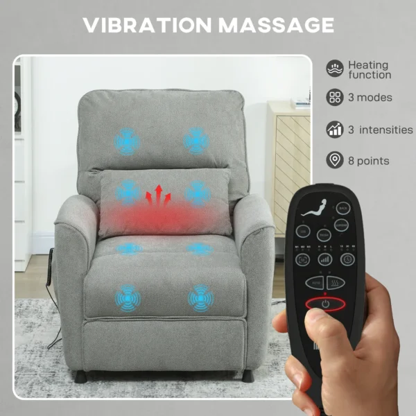 Relaxsessel Fernsehsessel Elektrisch Mit Liegefunktion Heizung Vibrationsmassage