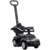 Rutschauto Mit Schiebstange 2 in 1 Rutschfahrzeug Mit Abnehmbarem Griff, Sicherheitsgeländer, Stauraum, Hupe & Lenkrad