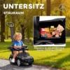 Rutschauto Mit Schiebstange 2 in 1 Rutschfahrzeug Mit Abnehmbarem Griff, Sicherheitsgeländer, Stauraum, Hupe & Lenkrad