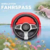 Rutschauto Mit Schiebstange 2 in 1 Rutschfahrzeug Mit Abnehmbarem Griff, Sicherheitsgeländer, Stauraum, Hupe & Lenkrad