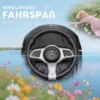 Rutschauto Mit Schiebstange 2 in 1 Rutschfahrzeug Mit Abnehmbarem Griff, Sicherheitsgeländer, Stauraum, Hupe & Lenkrad