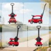 Rutschauto Mit Schiebstange 2 in 1 Rutschfahrzeug Mit Abnehmbarem Griff, Sicherheitsgeländer, Stauraum, Hupe & Lenkrad