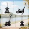 Rutschauto Mit Schiebstange 2 in 1 Rutschfahrzeug Mit Abnehmbarem Griff, Sicherheitsgeländer, Stauraum, Hupe & Lenkrad