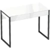 Schreibtisch 100 X 50 Cm Computertisch Bürotisch Mit 2 Schubladen, Für Kleine Räume, Weiß