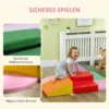 Schuim Bouwstenen 6 delig. Zachte Modulaire Kinder Bouwstenenset Met Kunstleer Look Voor Kinderen 1 3 Jaar Kleurrijk