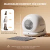 Selbstreinigende Katzentoilette, XL 72L Katzenklo Selbstreinigend Mit HD Kamera, App Steuerung Müllbeutel, Für 1 12 Kg