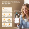 Selbstreinigende Katzentoilette, XL 72L Katzenklo Selbstreinigend Mit HD Kamera, App Steuerung Müllbeutel, Für 1 12 Kg