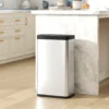 Sensor afvalbak, 45L Keukenafvalbak Met Soft close deksel, Bewegingssensor Voor Keuken, Slaapkamer, Kantoor, Zilver