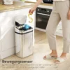 Sensor Mülleimer 30L Automatik Mülleimer Mit Bewegungssensor Für Büro, Schlafzimmer