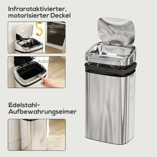 Sensor Mülleimer 30L Automatik Mülleimer Mit Bewegungssensor Für Büro, Schlafzimmer