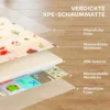 Spielmatte Baby Faltbar Kinder 176,5 X 148 Cm Doppelseitige Krabbelmatte Mit Alphabet Und Tiermotiv Muster