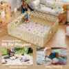 Spielmatte Baby Faltbar Kinder 176,5 X 148 Cm Doppelseitige Krabbelmatte Mit Alphabet Und Tiermotiv Muster