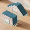 Spielsofa Samt 2 Teiliges Kindersofa Aus Schaumstoff Waschbar Modulares Kindercouch Für Kinder 0,5 Bis 3 Jahre