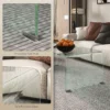 Stabiele Salontafel Van Glas, Eendelig Ontwerp, Eenvoudig En Modern, 100 X 50 X 35 Cm, Transparant