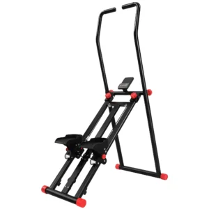 Thuis Trapstepper, Inklapbare Vertical Climber Met 3 Weerstandsniveaus, Verstelbaar Stuur En LCD monitor