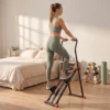 Thuis Trapstepper, Inklapbare Vertical Climber Met 3 Weerstandsniveaus, Verstelbaar Stuur En LCD monitor