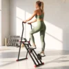 Thuis Trapstepper, Inklapbare Vertical Climber Met 3 Weerstandsniveaus, Verstelbaar Stuur En LCD monitor